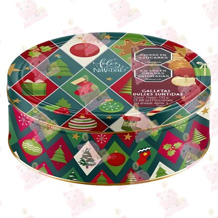 NVD GALLETA NOEL LATA SURTIDA 110GR