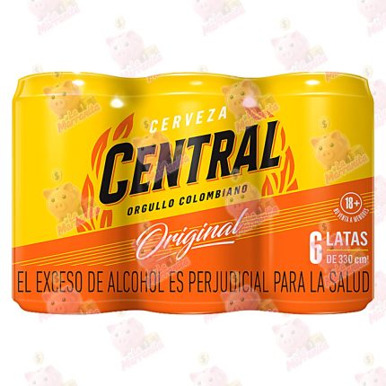 CERVEZA CENTRAL SIX PACK FRIO NEVERA