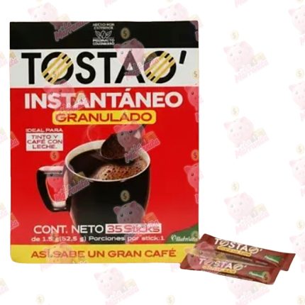 TOSTAO CAFE GRANULADO*35 STICKS 1.5GR CJ*20