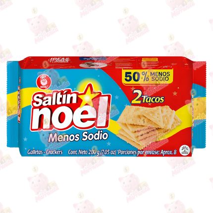 GALLETA SATIN NOEL MENOS SODIO *2 TACOS CJ*24