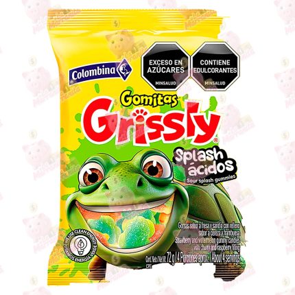 GOMA GRISLLY SPLASH ACIDOS 240GR*50 CJ*24