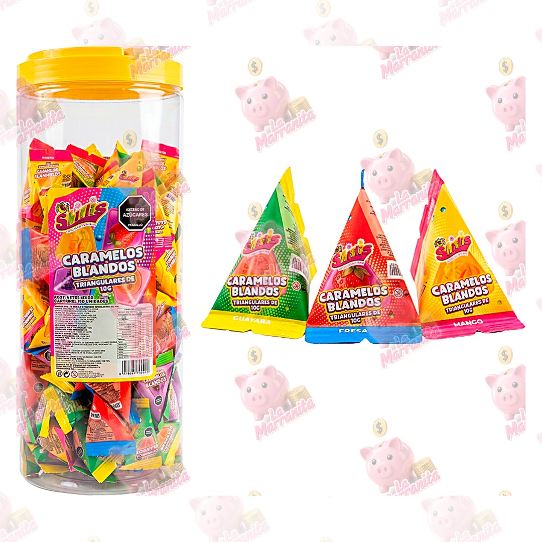 Caramelos blandos triangulares 160gr cj12 lamarranita Com Lamarranita Com lamarranita Com caramelos blandos triangulares 160gr cj12
